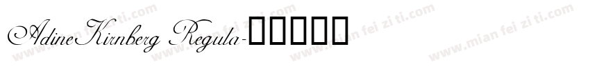 AdineKirnberg Regula字体转换